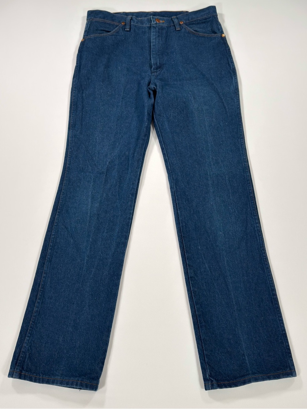 Wrangler 936PWD Mens Cowboy Cut Slim Fit Jeans 34x34 Dark Wash Denim 100% Cotton